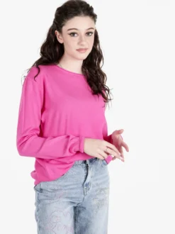Solada Pullover donna girocollo in maglia tinta unita