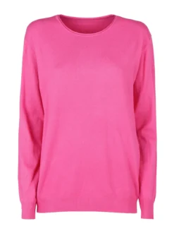 Solada Pullover donna girocollo in maglia tinta unita