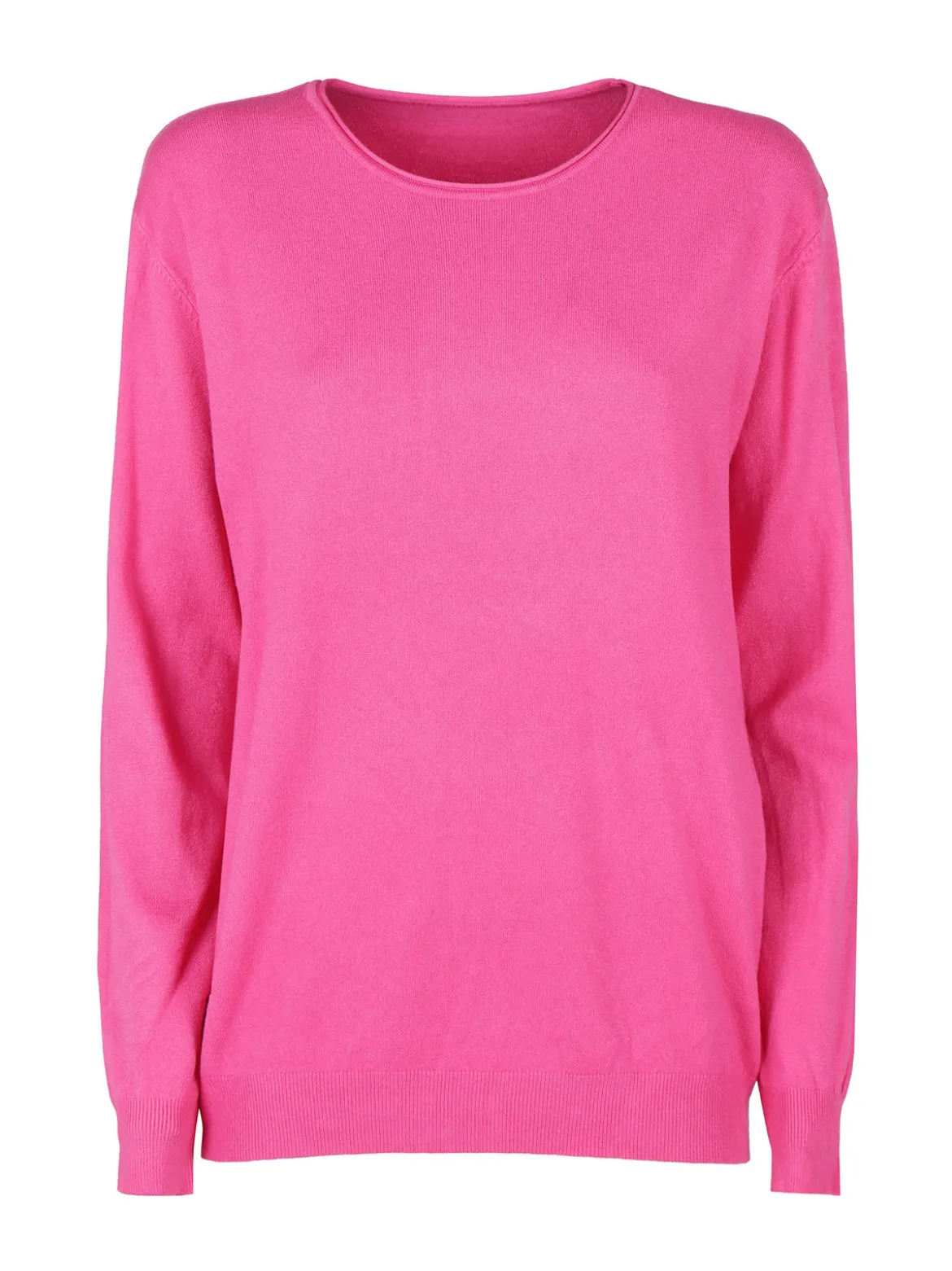 Solada Pullover donna girocollo in maglia tinta unita