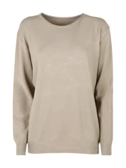 Solada Pullover donna girocollo in maglia tinta unita