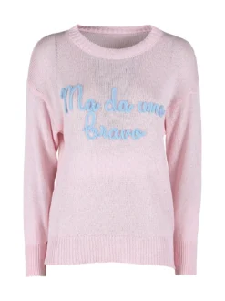 Solada Pullover donna in maglia traforata con ricamo