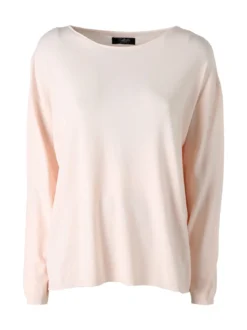Solada Pullover donna oversize in maglia - cipria