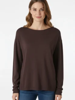 Solada Pullover donna oversize in maglia - moro