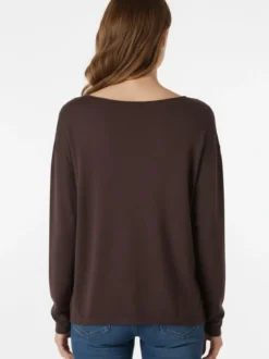 Solada Pullover donna oversize in maglia - moro