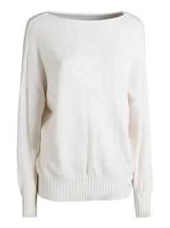 Solada Pullover donna oversize in maglia - panna