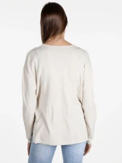 Solada Pullover donna oversize in maglia scollo V