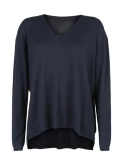 Solada Pullover donna oversize in maglia scollo V