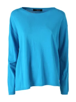 Solada Pullover donna oversize in maglia - turchese