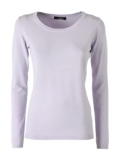 Solada Pullover girocollo da donna in maglia - viola