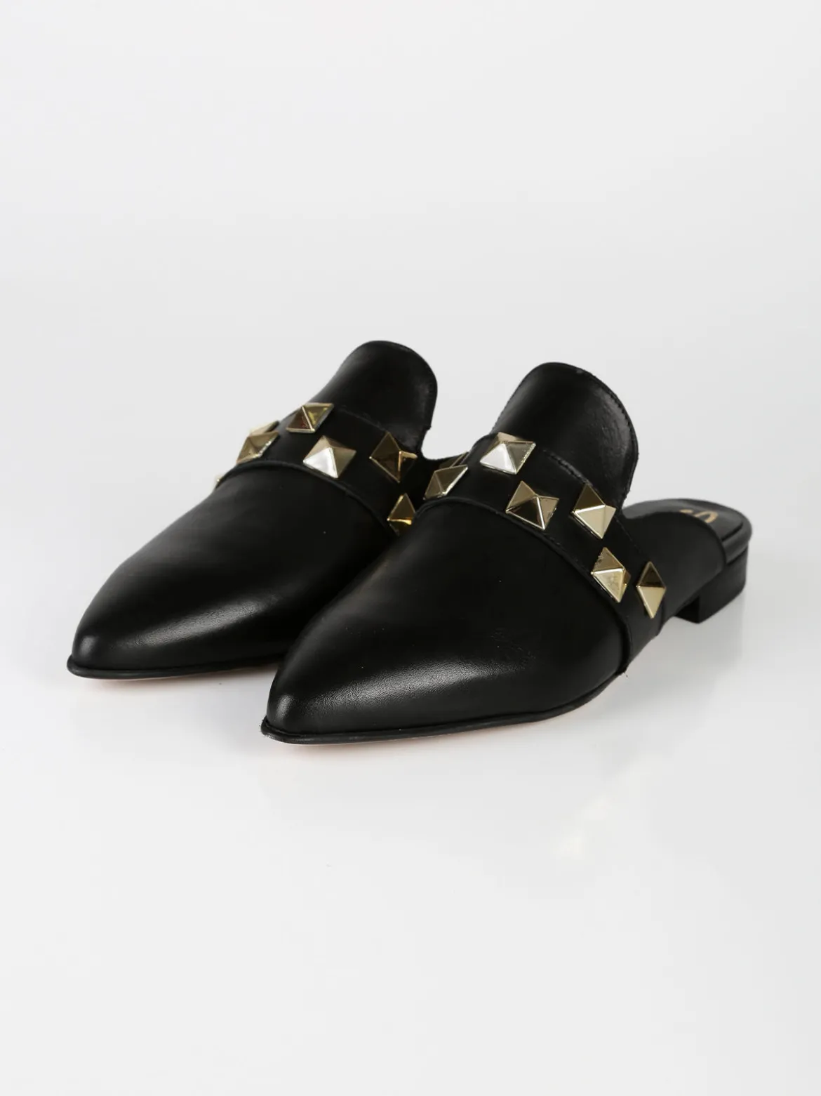 Solada Sabot in pelle donna con borchie