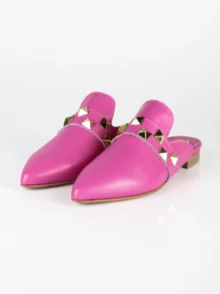Solada Sabot in pelle donna con borchie