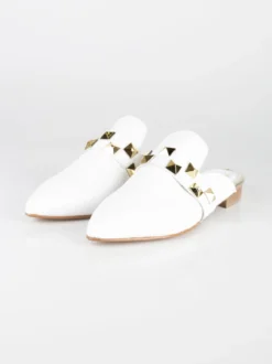 Solada Sabot in pelle donna con borchie