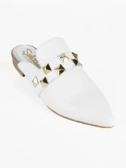 Solada Sabot in pelle donna con borchie