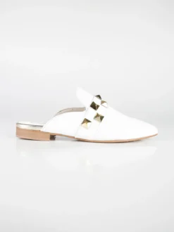 Solada Sabot in pelle donna con borchie