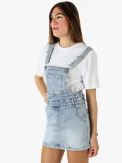 Solada Salopette donna in jeans con gonna - jeans