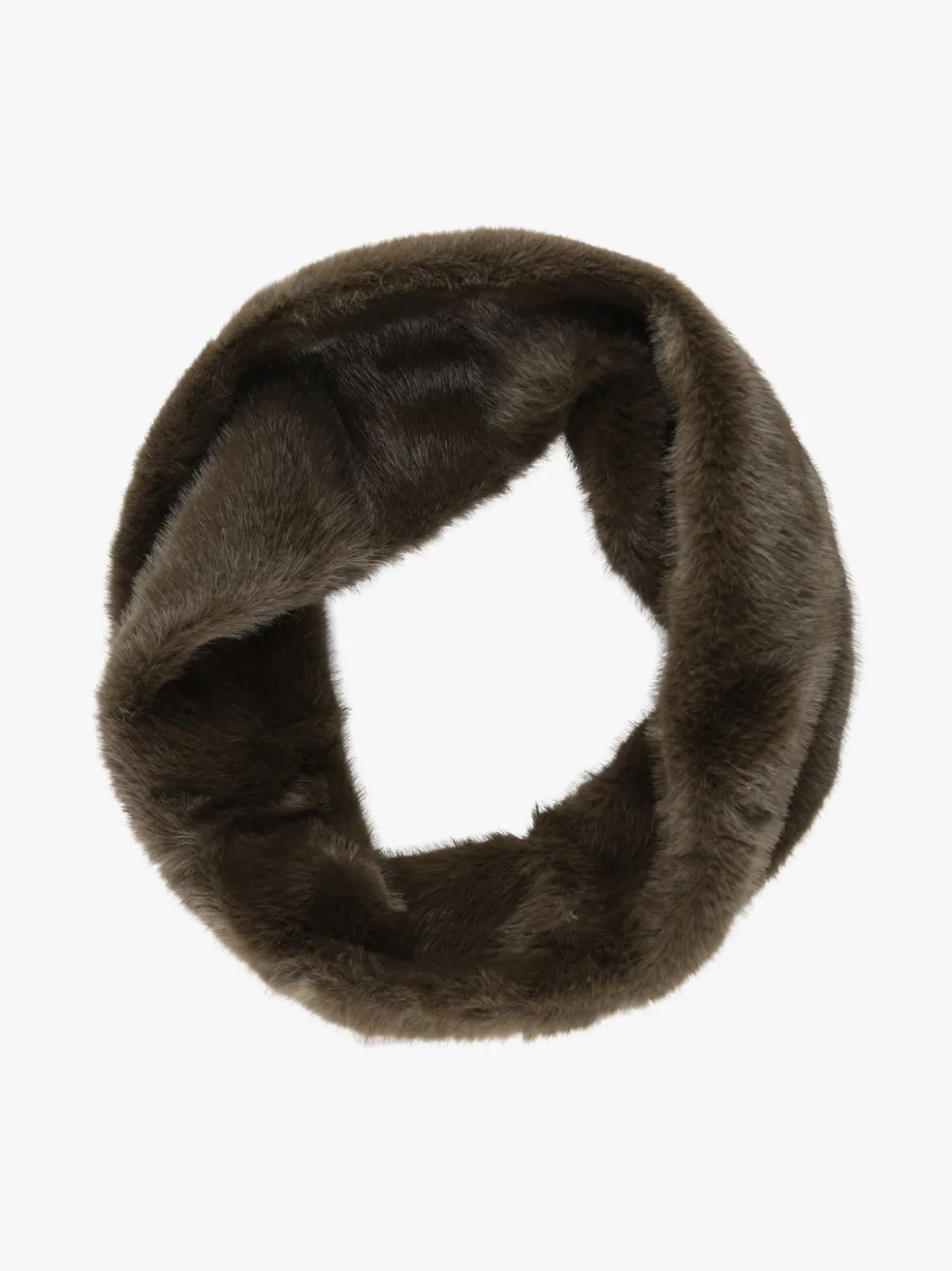 Solada Sciarpa donna ad anello in pelliccia sintetica