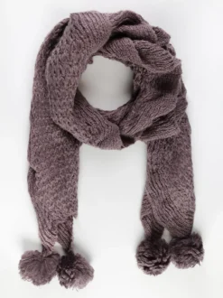 Solada Sciarpa misto lana con pompon