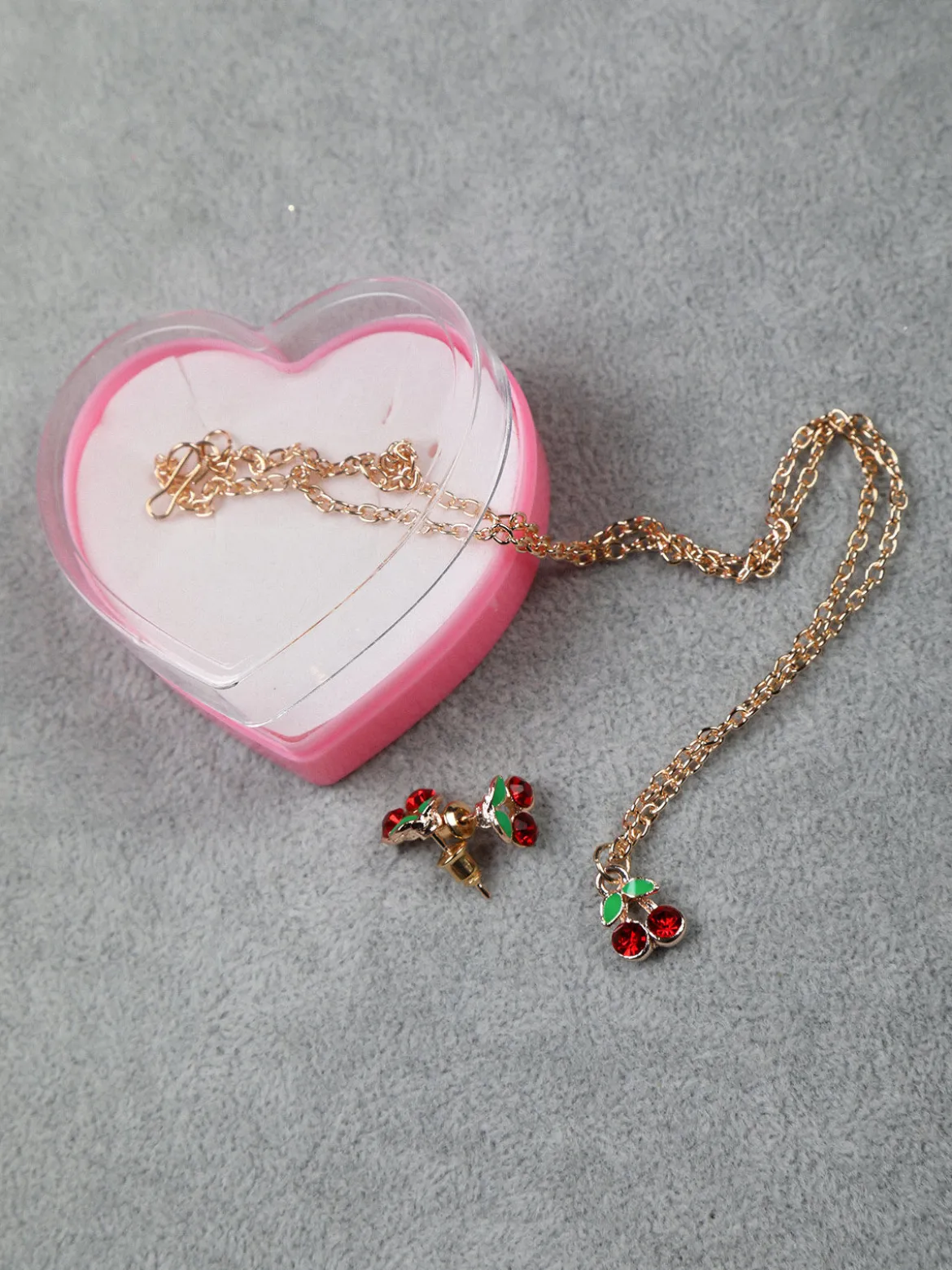 Solada Set bimba collana e orecchini ciliegia