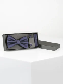 Solada Set 3 pezzi uomo con papillon gemelli e fazzoletto