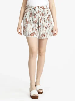 Solada Shorts donna a fiori con cintura