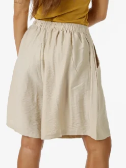 Solada Shorts donna a gamba larga con coulisse - beige