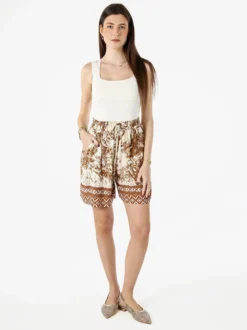 Solada Shorts donna con stampe - marrone
