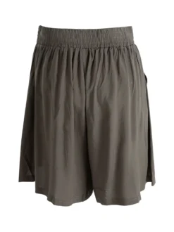 Solada Shorts donna in cotone a vita alta a gamba larga - militare