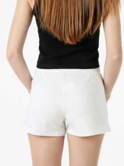 Solada Shorts donna in cotone con coulisse - bianco