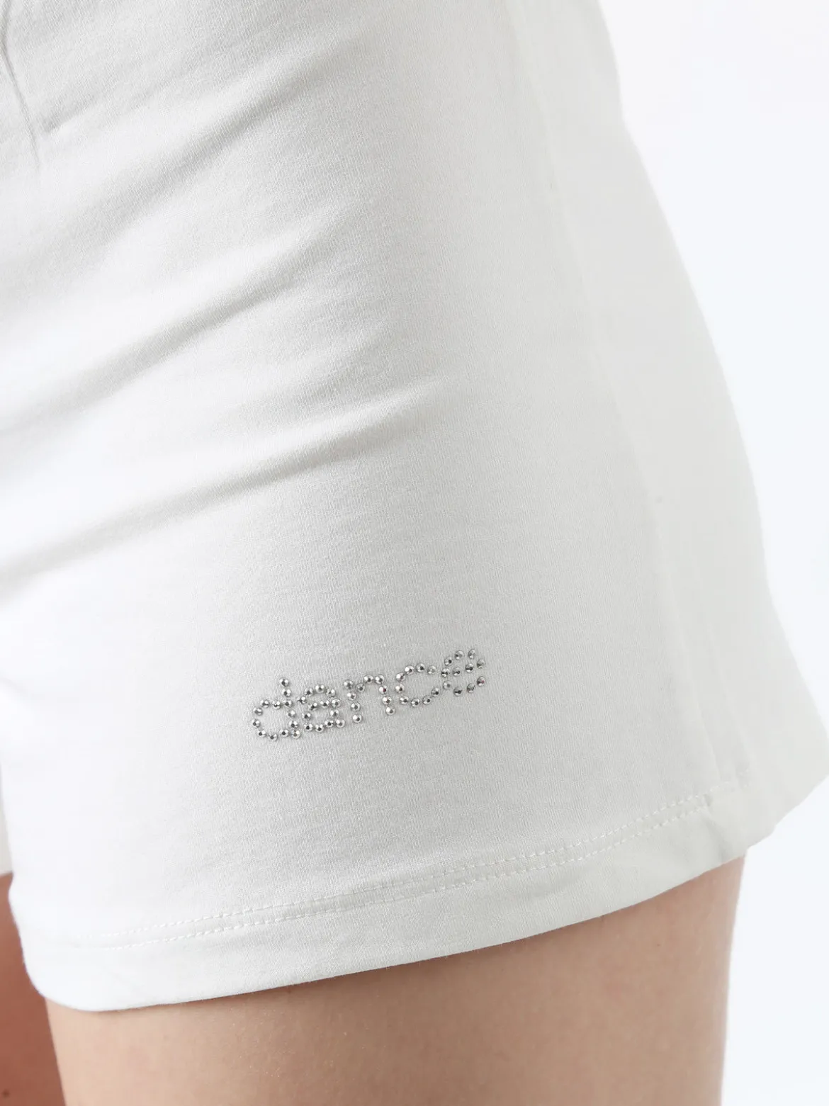 Solada Shorts donna in cotone con coulisse - bianco