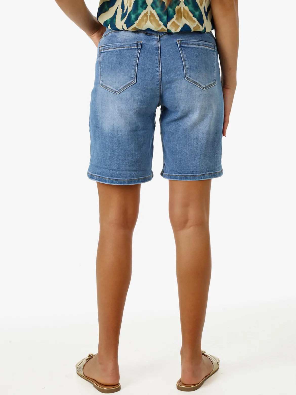 Solada Shorts donna in jeans con strappi - jeans