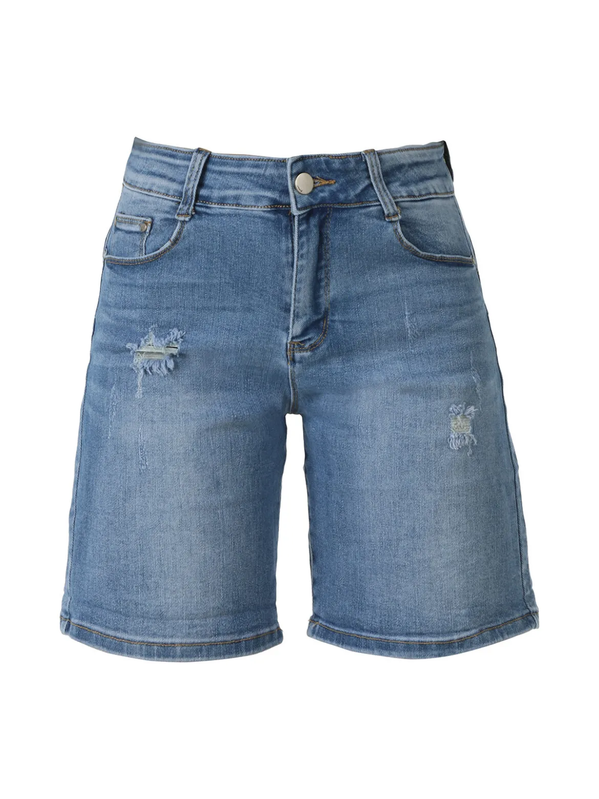 Solada Shorts donna in jeans con strappi - jeans