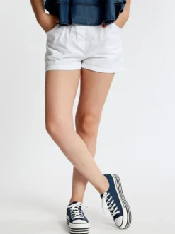 Solada Shorts in cotone con risvolto