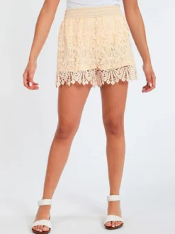 Solada Shorts in pizzo macramè