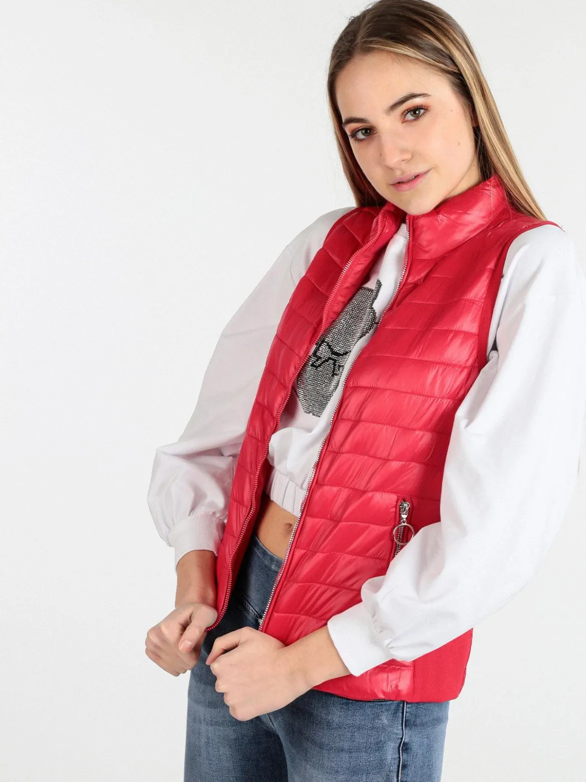 Solada Smanicato donna trapuntato con tasche