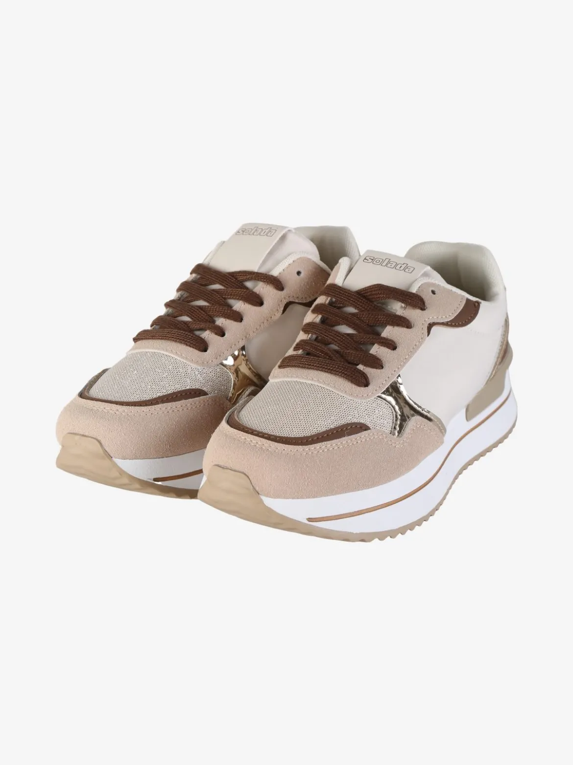 Solada Sneakers donna con suola alta