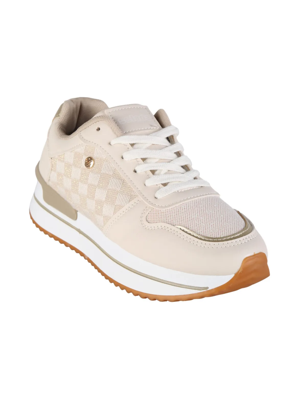 Solada Sneakers donna sportive effetto brillantinato