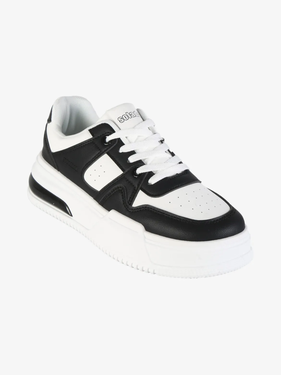 Solada Sneakers donna stringate con suola alta