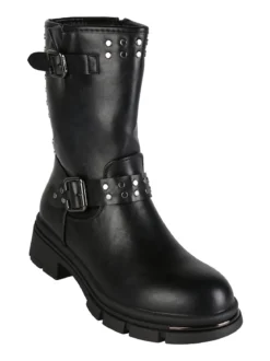 Solada Stivaletti biker da donna con borchie