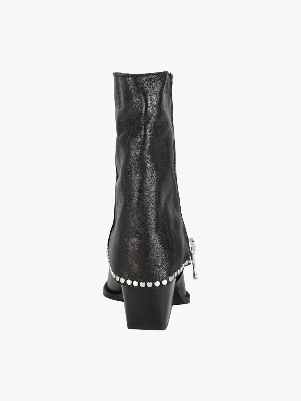 Solada Stivaletti donna texani in pelle con borchie e zip