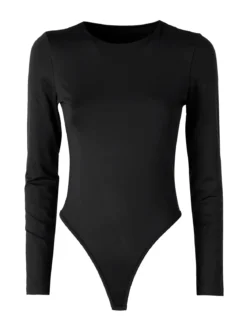 Solada Top body da donna a maniche lunghe - nero