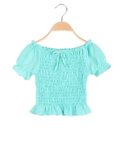 Solada Top corto da bambina elasticizzato