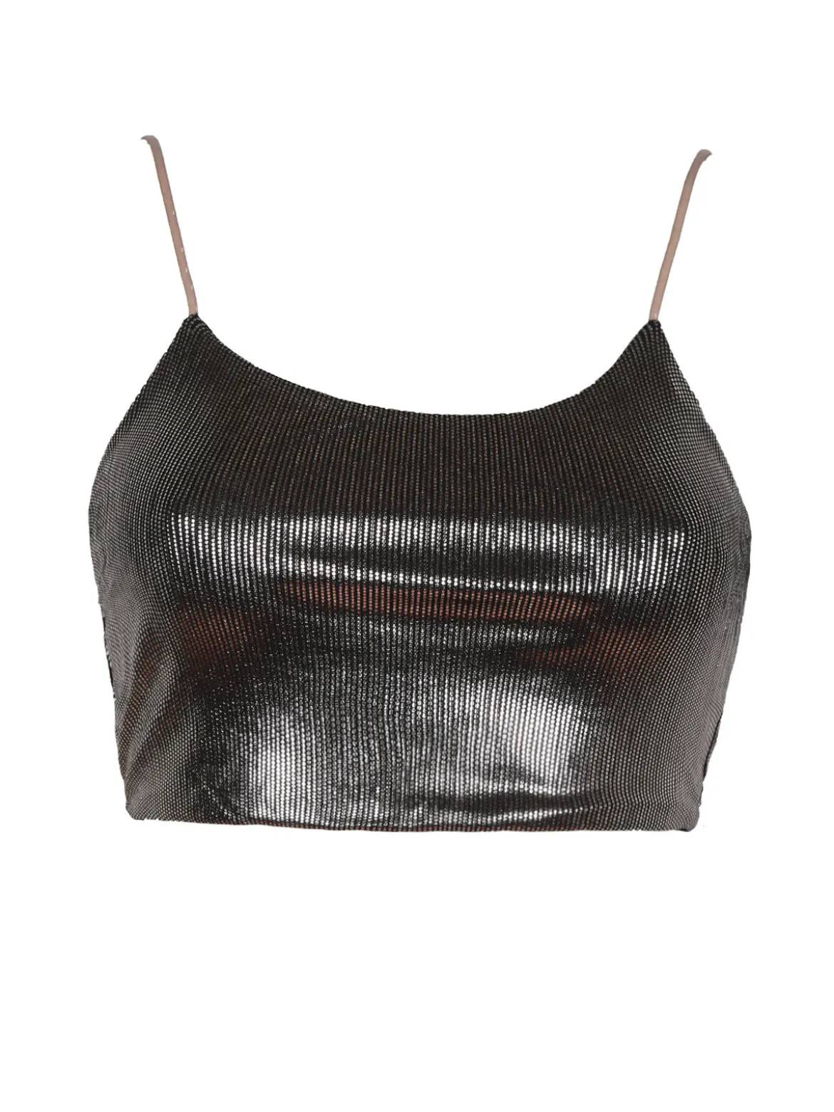 Solada Top corto donna con lurex