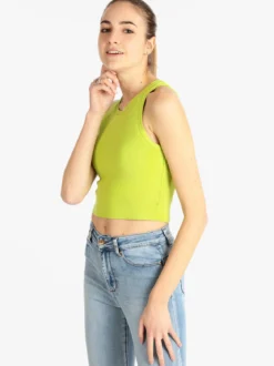 Solada Top cropped donna in maglia