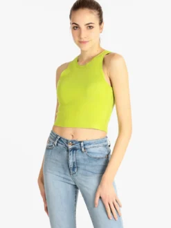 Solada Top cropped donna in maglia