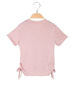 Solada Top da bambina a maniche corte con strass