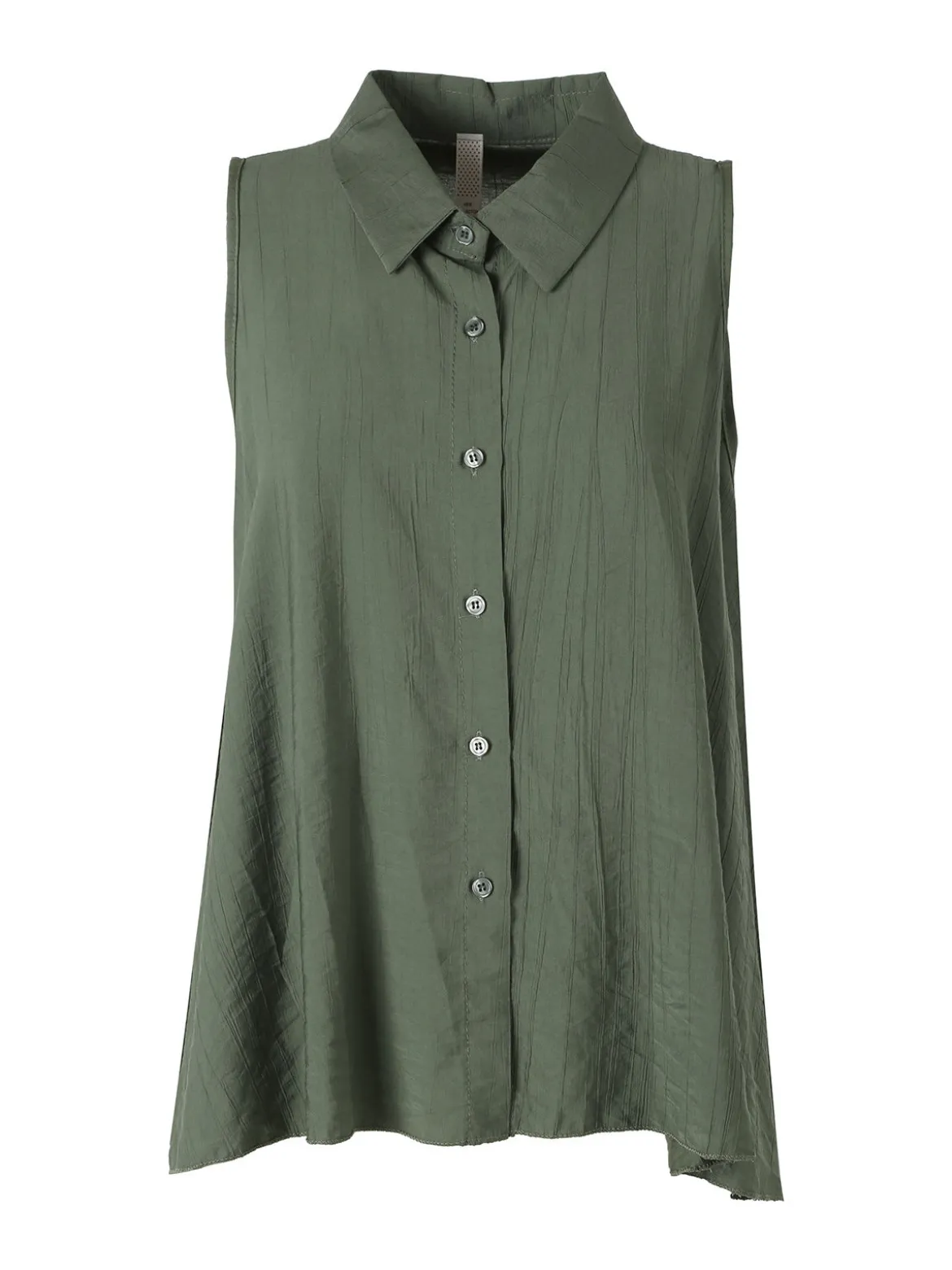 Solada Top donna a camicia senza maniche - militare