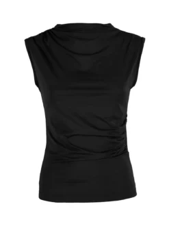 Solada Top donna accollato - nero