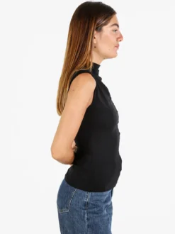 Solada Top donna accollato - nero