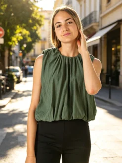 Solada Top donna a palloncino - militare