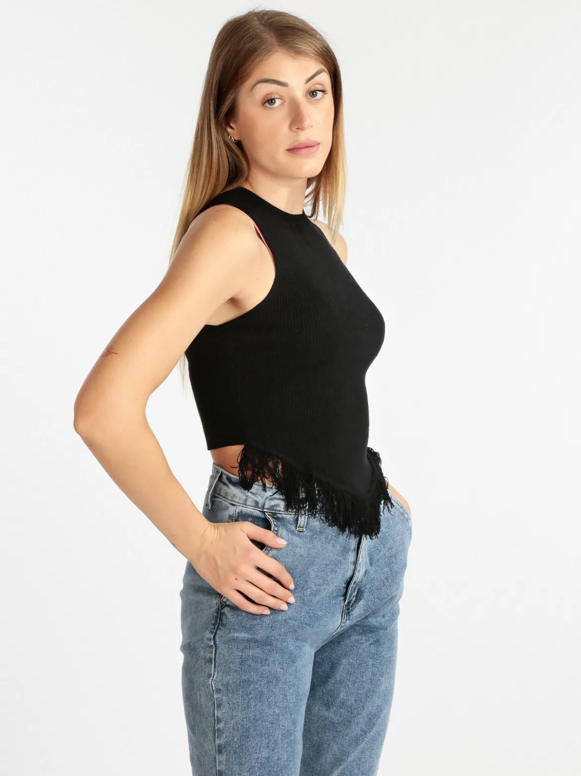 Solada Top donna con frange